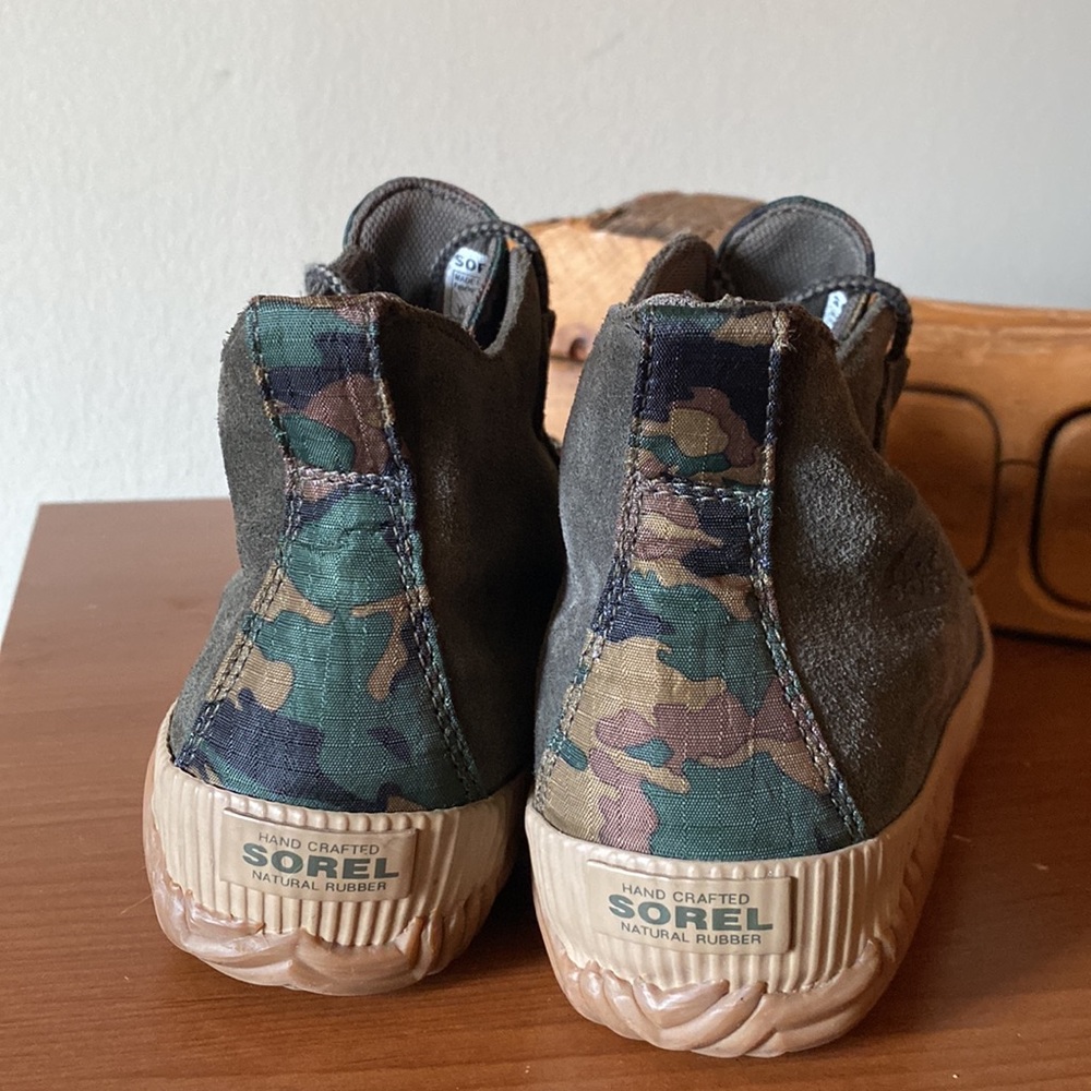 Sorel Out N About Camo Suede Waterproof Pac Boots - Picture 4 of 6